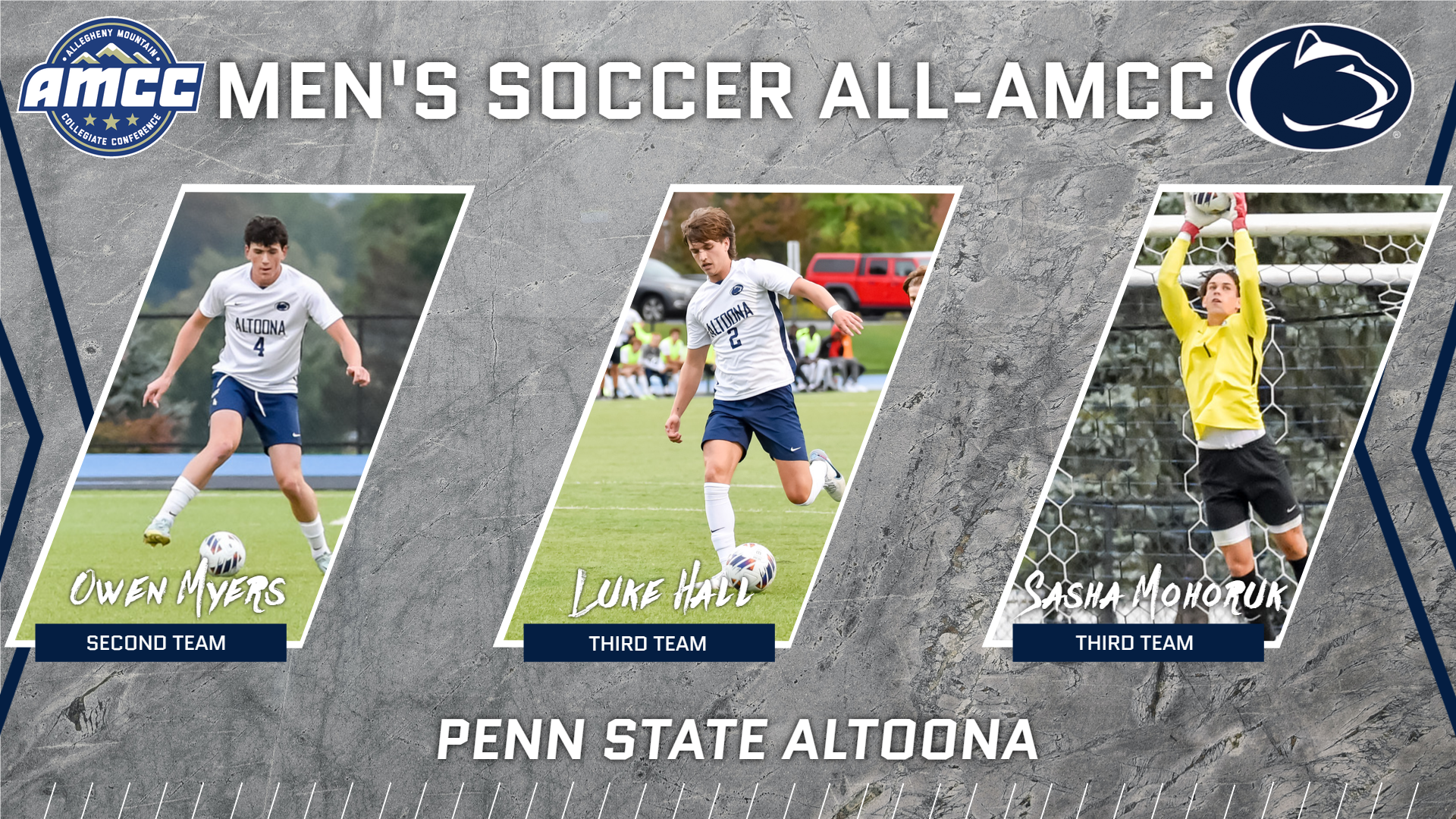 Men&rsquo;s Soccer Lands Three on All-AMCC Team