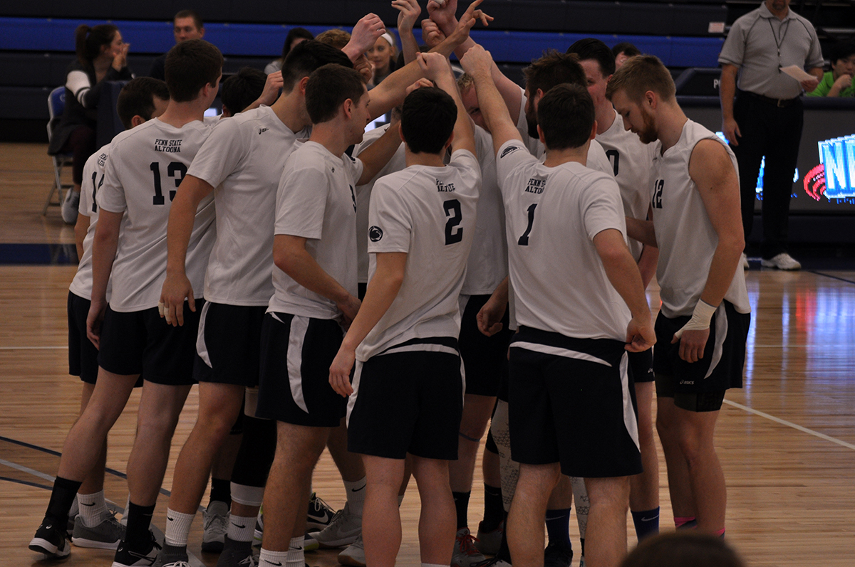 Men’s Volleyball Swept 3-0 in NEAC Semifinal Match