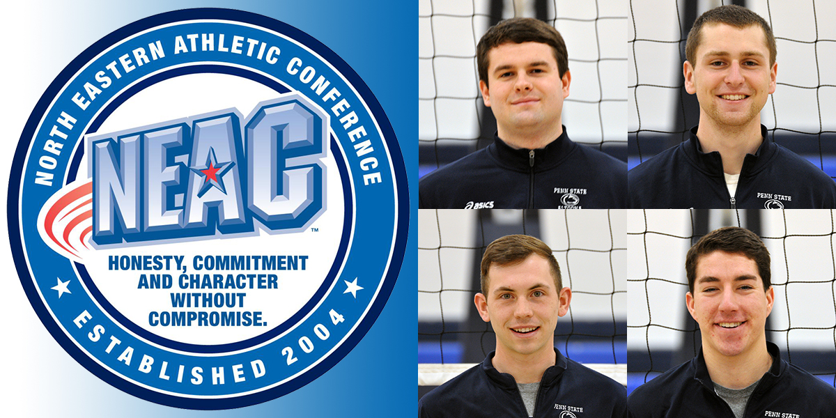 Four Men’s Volleyball Players Named Scholar-Athletes by NEAC