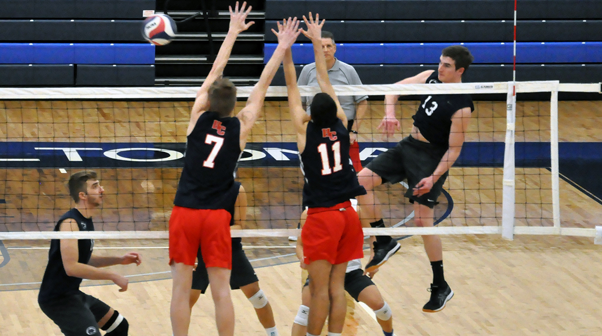 Lions Volleyball Edged 3-2 at Messiah