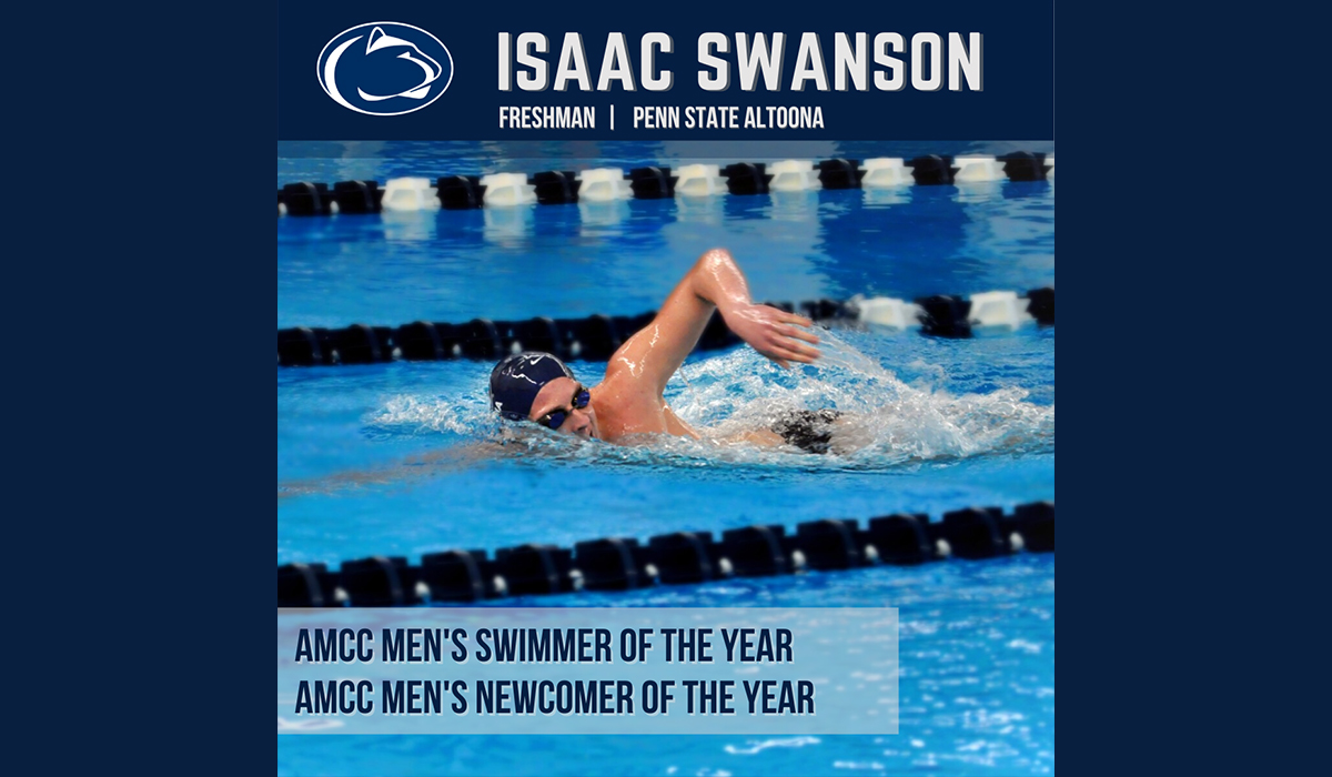 Swanson Headlines AMCC Men’s Swimming All-Conference Team