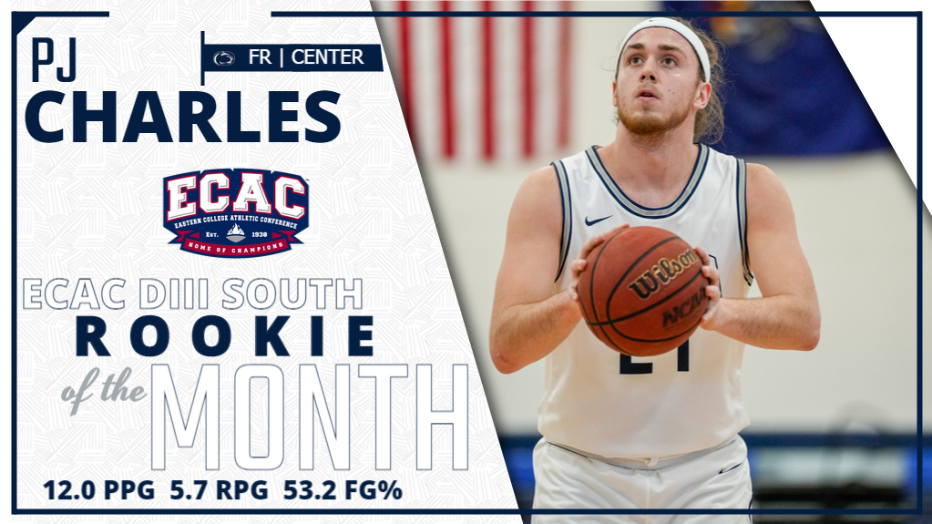 Charles Chosen as ECAC South Region Rookie of the Month