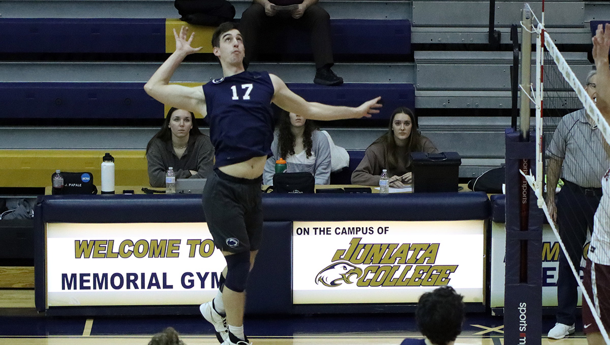 Men’s Volleyball Grabs First Win in Tri-Match at Behrend
