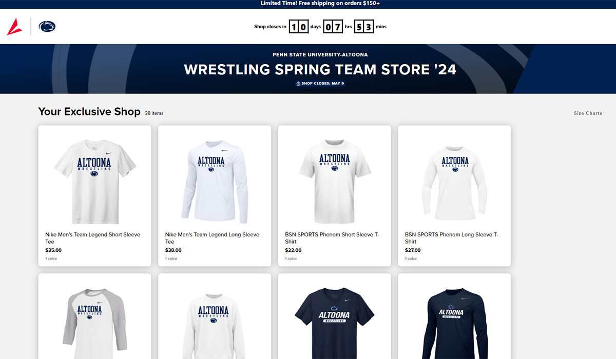 Wrestling Team Store Open!