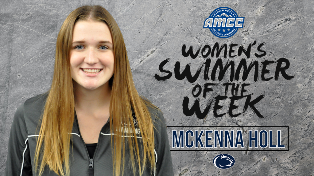 Holl Receives AMCC Swimmer of the Week Honors