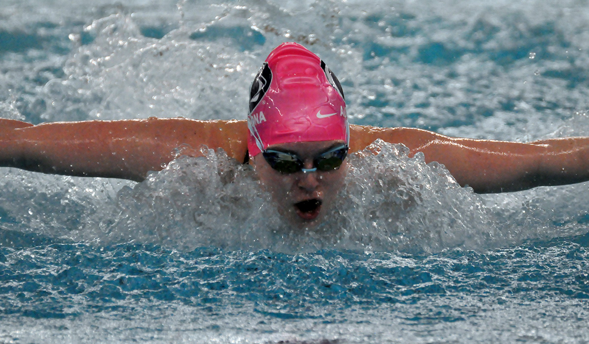 Women’s Swimming Keeps Third Place Through Three Days at AMCCs