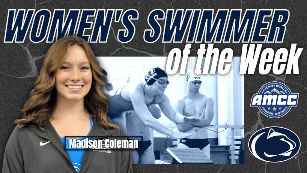 Coleman Chosen as AMCC Women’s Swimmer of the Week