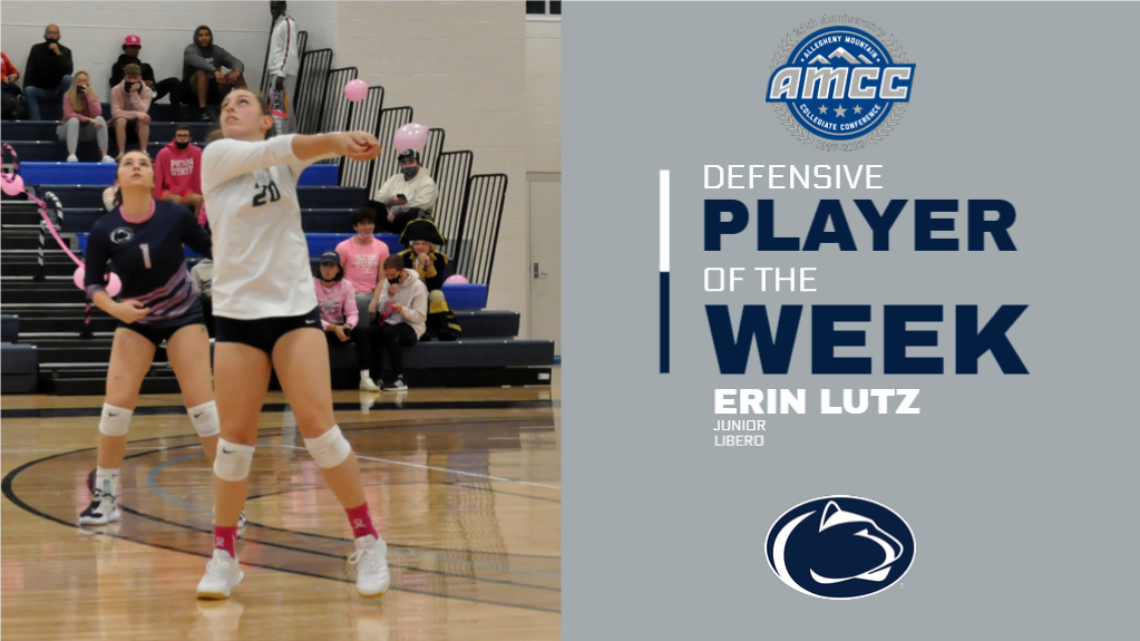 Lutz Named AMCC Defensive Player of the Week