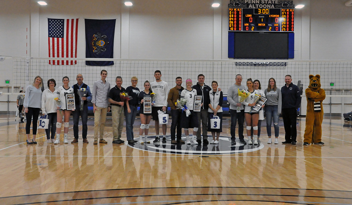 Lions Post Clean Sweep of Lycoming on Senior Night