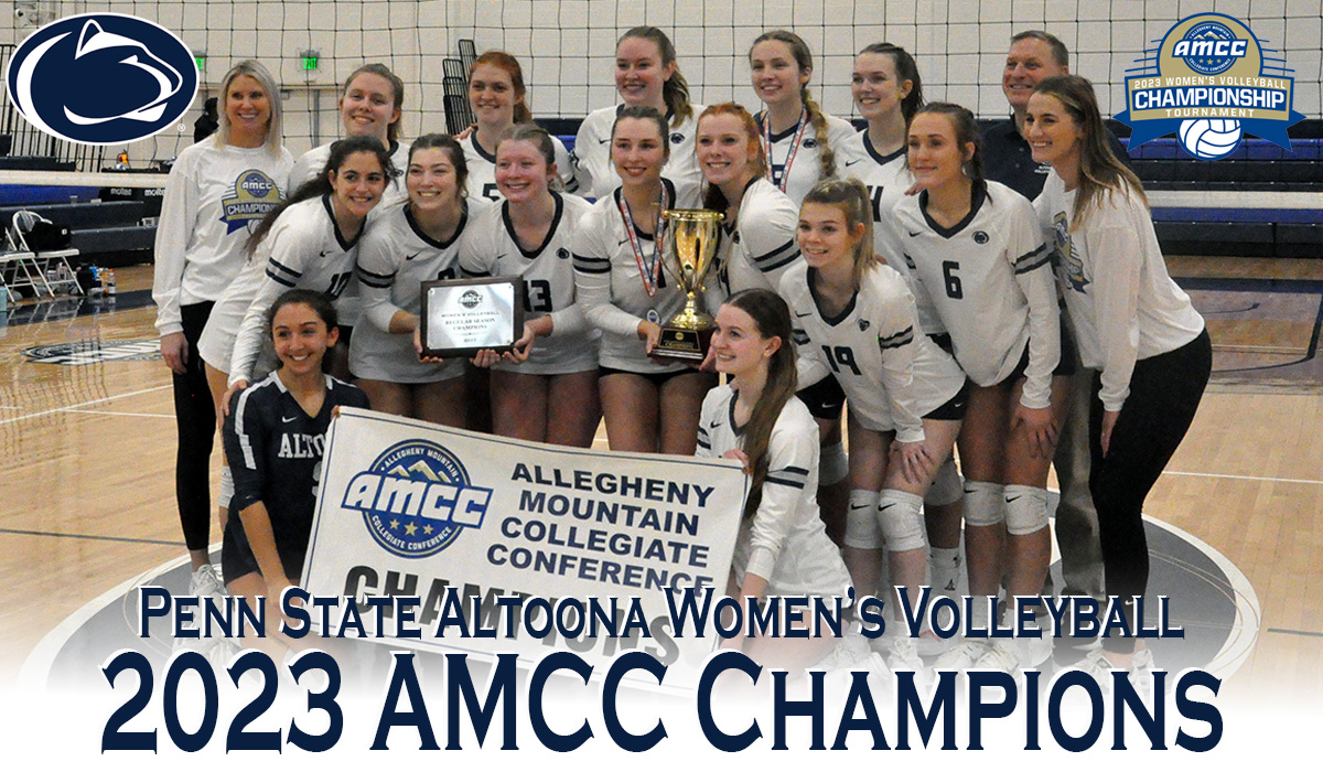 WE ARE THE CHAMPS! Women’s Volleyball Tops Alfred State for AMCC Gold